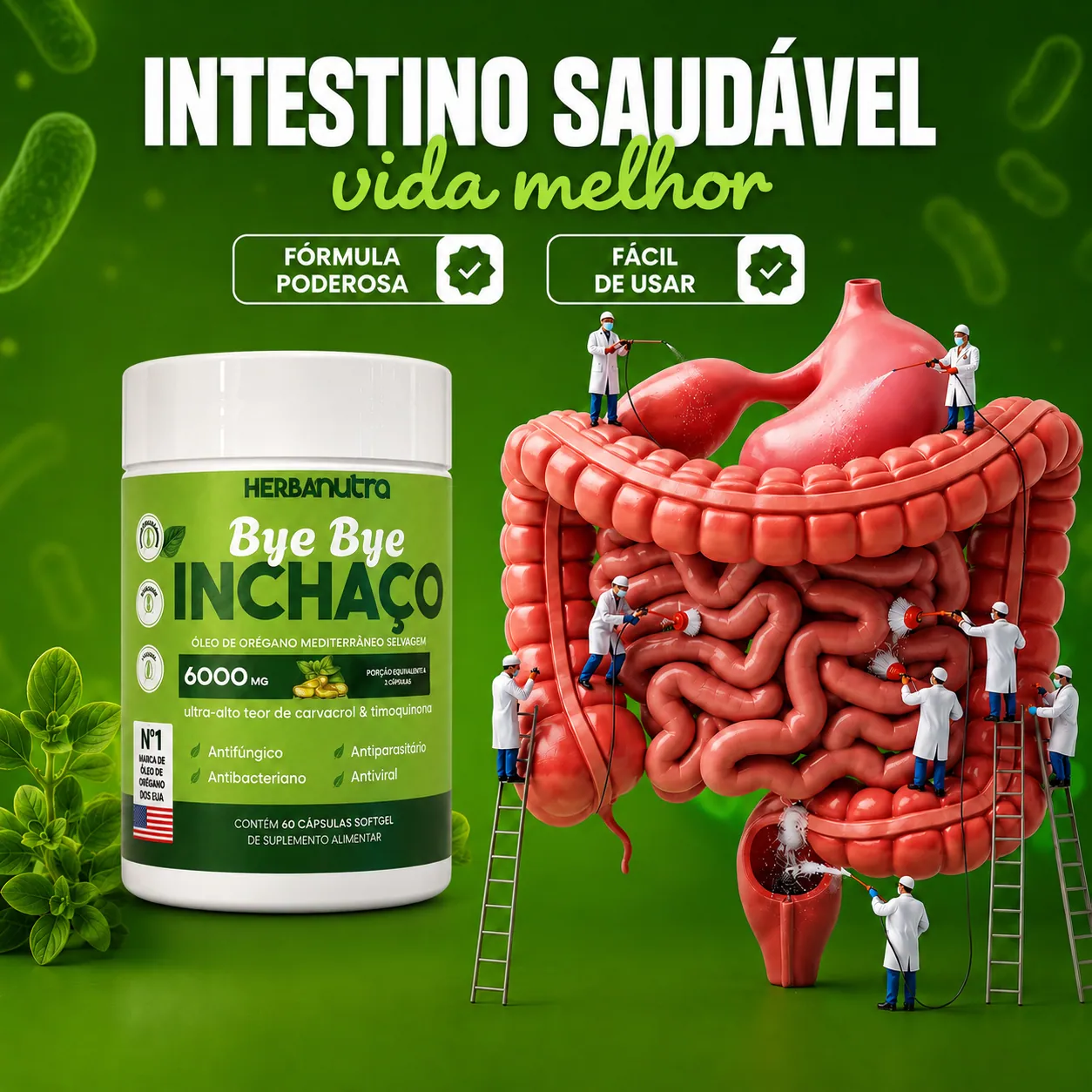 Corpo saudável usa Herbanutra
